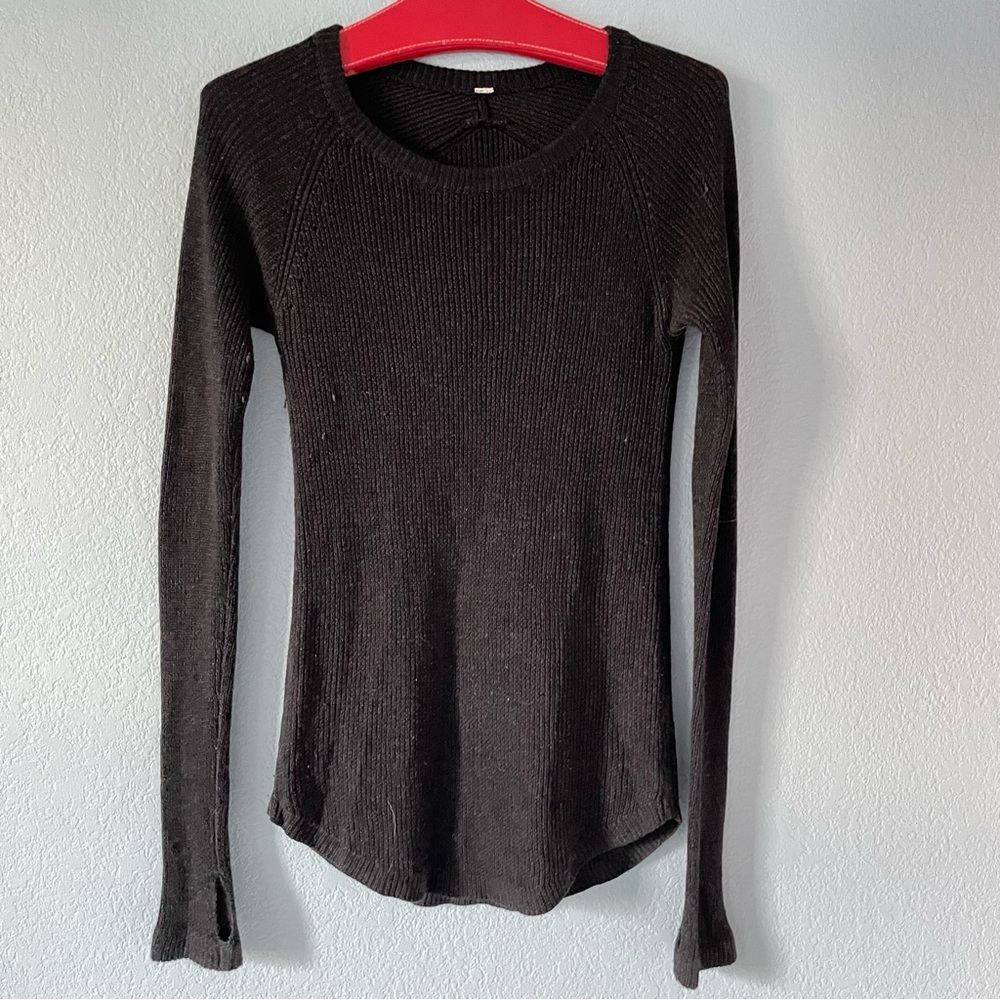 Lululemon Sit In Lotus Sweater Pullover Thumbholes EUC